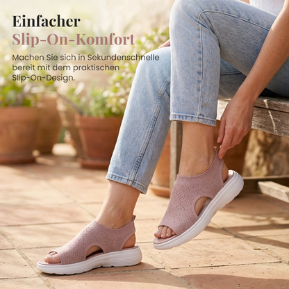 OrthaCloud™ – Atmungsaktive Strick-Plateausandalen für Damen