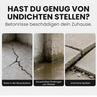 Wasserfester Beton-Rissfüller & Dichtstoff + GRATIS Handschuhe