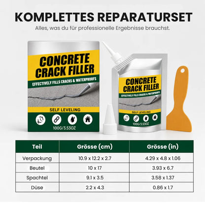 Wasserfester Beton-Rissfüller & Dichtstoff + GRATIS Handschuhe