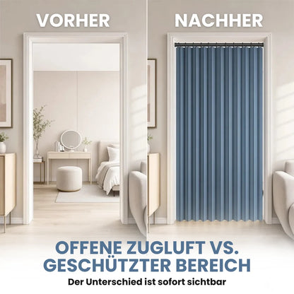 Magnetischer Faltvorhang – ohne Bohren