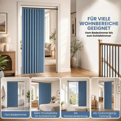 Magnetischer Faltvorhang – ohne Bohren