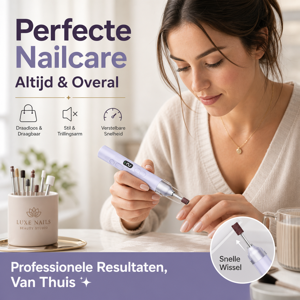 NailPro™ – Tragbarer multifunktionaler elektrischer Nagelfräser